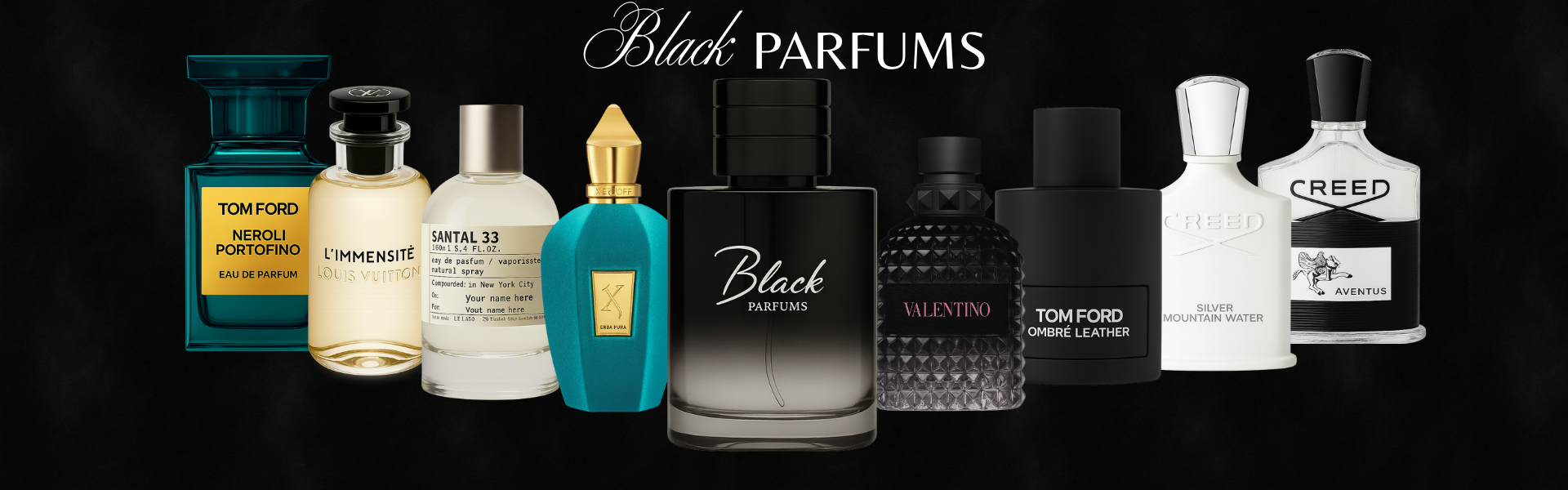 Banner Black Parfums